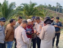 Kapolres Landak Dan Pamatwil Polda Kalbar Turun Langsung Dilapangan Asistensi Dan Cek Potensi Lahan Jagung
