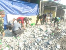 Memasuki Hari Ke-12, Satgas TMMD Reguler Ke-125 Kodim 0735/Surakarta Kebut Pengerjaan Perbaikan Saluran Air