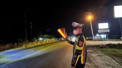 Sat lantas Polres Banyuasin Gelar Hunting Patroli Subuh, Amankan Wilayah dan Beri Himbauan ke Warga
