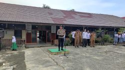 Bertindak Sebagai Inspektur Upacara, Kapolsek Menjalin Sampaikan Tentang Bahaya Kenakalan Remaja