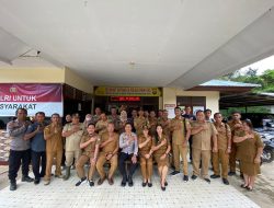 Forkopimcam Menyuke Terima Arahan Dari Kapolres Landak Melalui Kegiatan Zoom Meeting