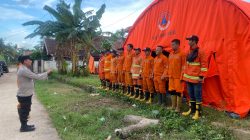 Brigpol Rendy Permana Pimpin Apel Kesiapan Karhutla Bersama BNPB Provinsi Sumsel