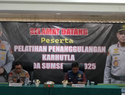 Personel Polda Sumsel Gelar Pelatihan Penanganan Karhutla