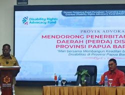 Gubernur Papua Barat Daya Buka Projek Advokasi Percepatan Perda Disabilitas untuk Perlindungan Hak Penyandang Disabilitas