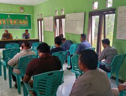 Kapolsek Menjalin Hadiri Rakor Kostratani tingkat Kecamatan Menjalin
