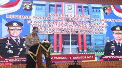 Polda Sumsel Gelar Rakernis Gabungan Reskrimum, Reskrimsus, Resnarkoba, dan Tahti Tahun 2025