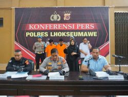 Personel Sat Reskrim Polres Lhokseumawe Berhasil Meringkus Dua Pelaku Jambret yang Sedang Beraksi