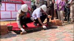 Wakapolda Sumsel Letakkan Batu Pertama Pembangunan Dapur SPPG Polres Prabumulih
