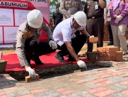 Wakapolda Sumsel Letakkan Batu Pertama Pembangunan Dapur SPPG Polres Prabumulih