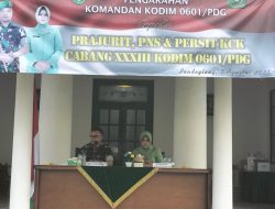 Dandim 0601/Pandeglang Berikan Pengarahan Kepada Prajurit, PNS dan Anggota Persit KCK