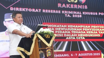 Ini Pesan & motivasi Dirreskrimsus pada Rakernis Fungsi teknis Serse