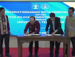 Kemenkum Aceh dan UTU Teken MOU terkait Pelayanan dan Pembinaan Hukum
