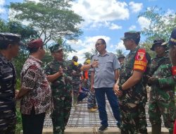 Kunjungan Kerja Tim Wasev Mabes TNI Tinjau Pembangunan Jembatan TMMD ke-125 Kodim 0825/Banyuwangi
