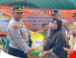 Ditbinmas Polda Aceh Salurkan Bantuan 1,5 Ton Beras Murah untuk Masyarakat