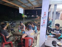 Polsek Air Besar Rutin Patroli Malam, Imbau Warga Tetap Waspada