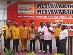 Musyawarah Daerah Partai Hanura PBD Kota Sorong Resmi Dibuka, Tekankan Tema “Daerah Berdaya, Indonesia Sejahtera”