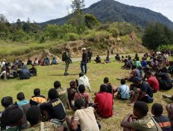 Satgas Yonif 700/WYC dan Warga Kampung Tuanggi Sepakat Jaga Kedamaian Tanah Papua