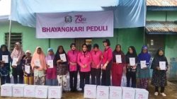 Polsek Mariana Lakukan Pengamanan Kegiatan Bakti Sosial Ibu Bhayangkari Kapolda Sumsel