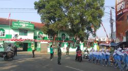 Kodim 0601/Pandeglang Amankan Lomba Gerak Jalan HUT RI ke-80 di Kecamatan Menes