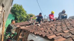 Pengerjaan Sasaran Fisik Renovasi RTLH TMMD Reguler Ke-125 Kodim 0735/Surakarta Terus Dikebut