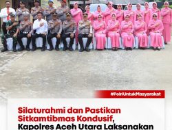 Kapolres Aceh Utara Laksanakan Kunker di Polsek Seunuddon