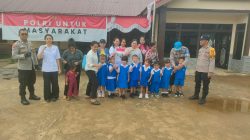 Polisi Sahabat Anak, TK Dorongan Kasih Kunjungi Mapolsek Sengah Temila