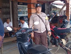 Personel Polsek Kuala Behe Lakukan Patroli Rutin Untuk Jaga Situasi Kamtibmas