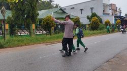 Ciptakan Kamseltibcar Polsek Mempawah Hulu Melaksanakan Kegiatan Strong Point