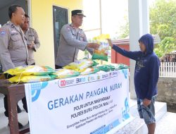 Gerakan Pangan Murah Polres Buru Disambut Antusias Warga Desa Lala