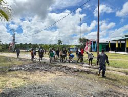 Koarmada III Gelar Karya Bakti di Kampung Maibo Sambut HUT ke-80 RI