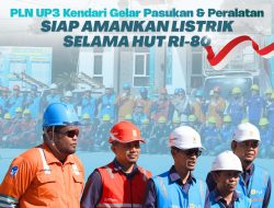PLN UP3 Kendari Gelar Pasukan dan Peralatan Siap Amankan Listrik Selama HUT RI Ke-80