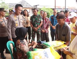 Polres Banyuasin Sukses Gelar Gerakan Pangan Murah, Distribusikan 2 Ton Beras SPHP Bulog dengan Harga Terjangkau