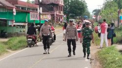 Polsek Menjalin Amankan Karnaval HUT ke-80 Kemerdekaan RI di Kecamatan Menjalin
