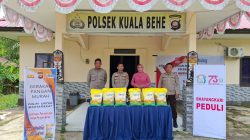 Polsek Kuala Behe Gelar Pasar Pangan Beras Murah Beras SPHP sebanyak 1 Ton