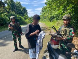 Satgas Yonif 131/Brajasakti Kembali Gagalkan Peredaran Narkotika Jenis Ganja di Perbatasan Papua