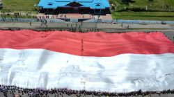 Pawai Merah Putih dan Bendera Raksasa Meriahkan HUT RI ke 80 di Pegunungan Bintang