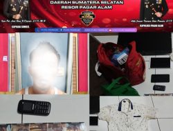 Polres Pagar Alam Di Pimpin Kasat Reskrim Tangkap Pelaku Curat Toko Alfamart