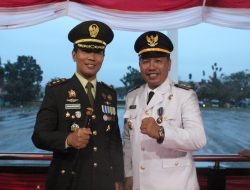 Dandim 1430/Konut Hadiri Upacara Penurunan Bendera HUT RI ke-80 di Konawe Utara, Momentum Kebersamaan untuk Negeri