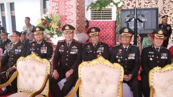 Berjalan Khidmat, Wakapolda Sumsel Hadiri Penurunan Bendera Merah Putih