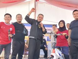 Kawan HD Gelar Jalan Santai Dan Senam Sehat Di Lapangan Bola Prekos Palembang