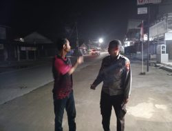 Mencegah terjadinya tindak kejahatan di malam hari, Polsek Mempawah Hulu Gelar patroli