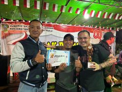 Malam puncak kemeriahan dan pembagian hadiah dan hiburan perayaan HUT RI ke 80 Kecamatan Mempawah Hulu