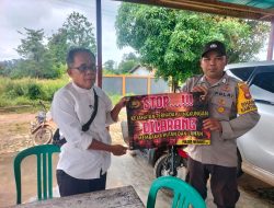 Meski Hujan Sudah Turun, Polsek Meranti Tetap Beri Himbauan Karhutla