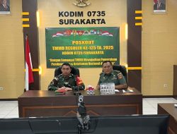 Jelang Berakhirnya TMMD Reguler Ke-125 Kodim 0735/Surakarta, Dansatgas Pimpin Rapat Terbatas