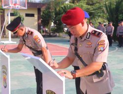 Kapolres Lombok Utara Pimpin Upacara Sertijab Pejabat Utama Polres, Dirangkaikan dengan Acara Pisah Sambut