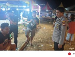Polisi Hadir di Tengah Keramaian, Pasar Malam Jadi Lebih Kondusif