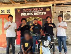 Satu orang Pelaku Curanmor Diamankan Tim Jatanras Polres Dompu