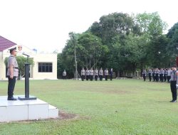 Wakapolres Banyuasin Pimpin Upacara Hari Juang Polri, Teks Proklamasi Polri 1945 Dibacakan dengan Khidmat