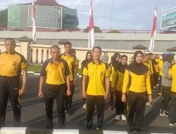 Tingkatkan Kebugaran dan Kekompakan, Polda Sumsel Gelar Olahraga Pagi Bersama Personel