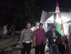 Polisi Temui Warganya Di Saat Patroli Malam Sampaikan Imbauan Keamanan